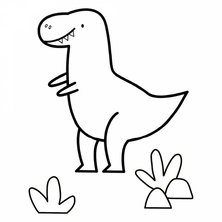 Раскраска Могущественный Тираннозавр Рекс распечатать или скачать