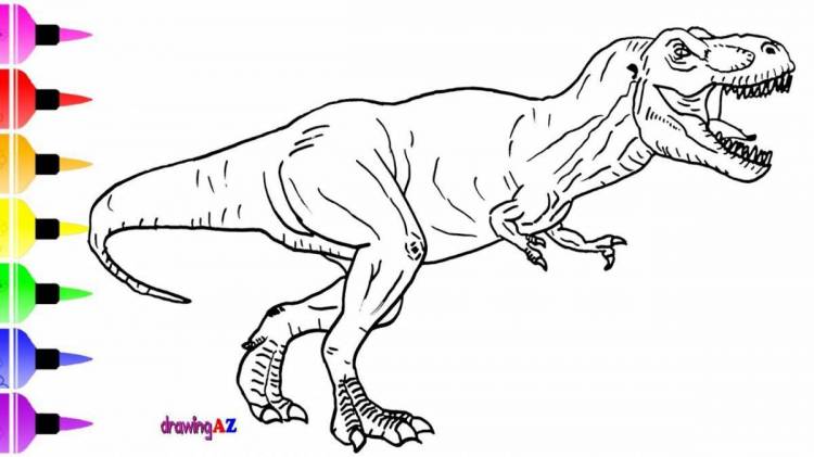 Раскраски Тираннозавр рекс 