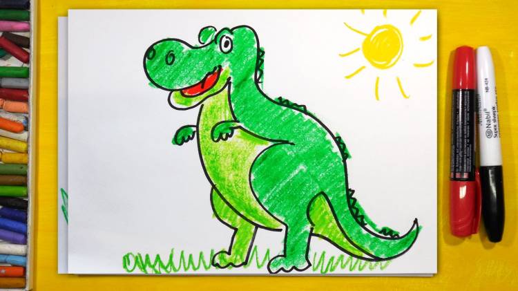 Тираннозавр, Как рисовать Динозавра