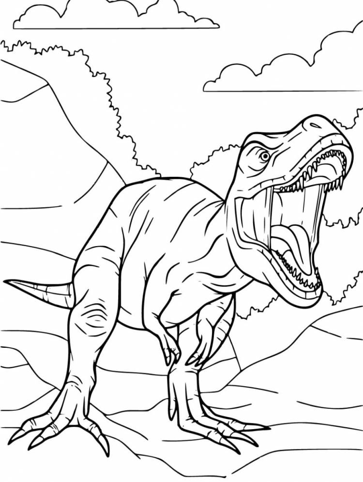 Исследуйте доисторический мир с бесплатными раскрасками динозавров