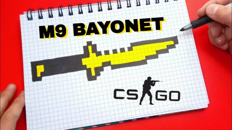Как нарисовать нож Bayonet M