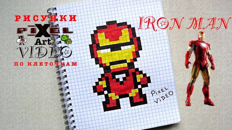 ironman, Pixel art