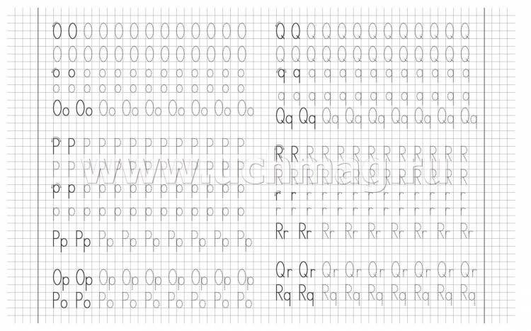Английские буквы по клеточкам в тетради (много фото)