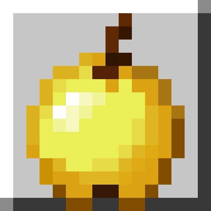 Рисунки майнкрафт золотое яблоко 