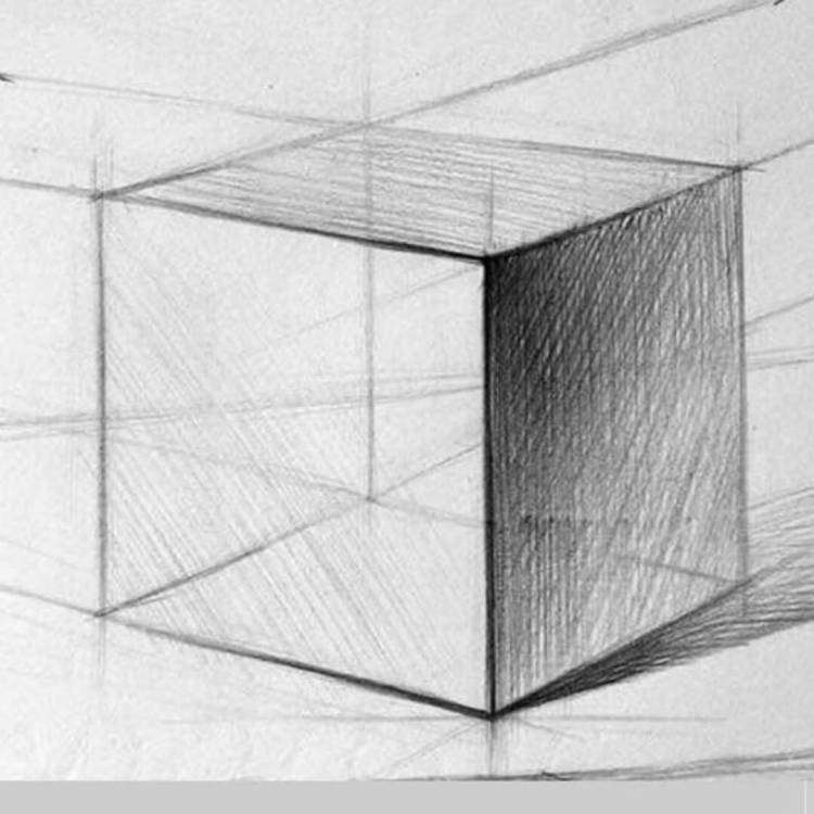 Куб объемный рисунок