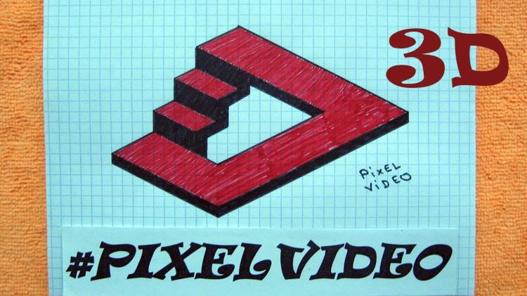 How to draw impossible shape pixelvideo