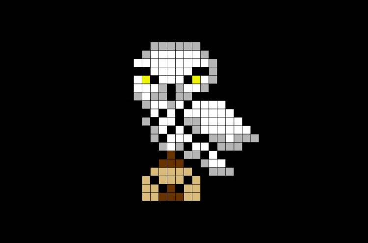Hedwig Harry Potter Pixel Art