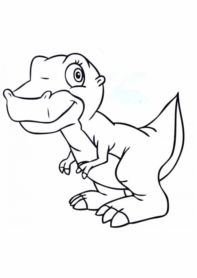 Раскраска Тираннозавр распечатать бесплатно
