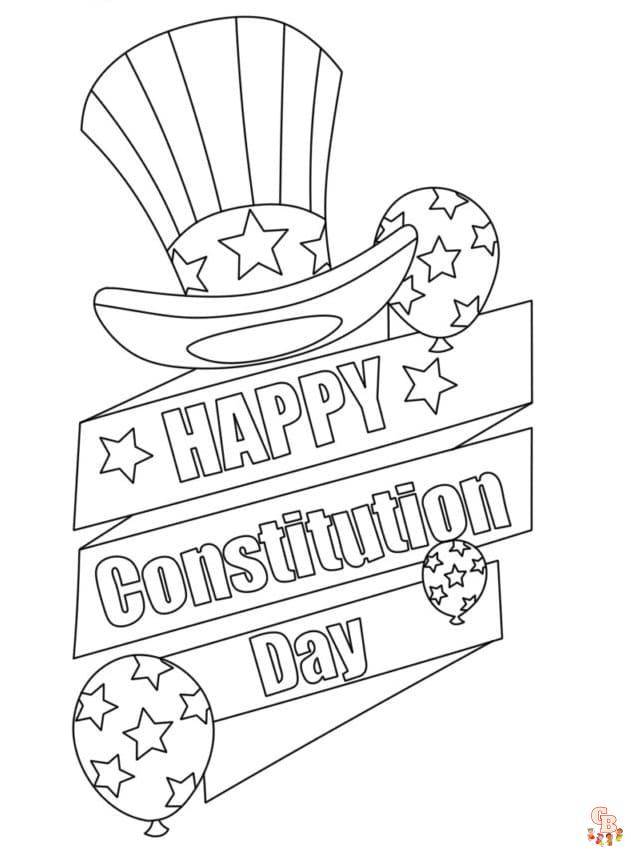 Раскраски ко Дню Конституции для печати бесплатно для детей и взрослых