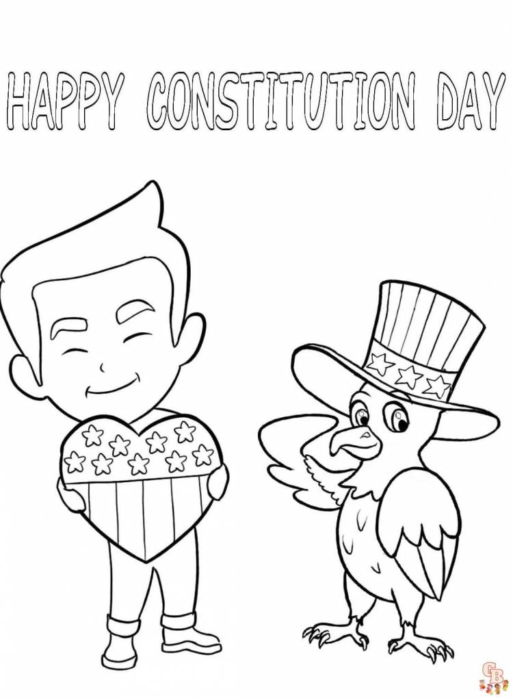 Раскраски ко Дню Конституции для печати бесплатно для детей и взрослых