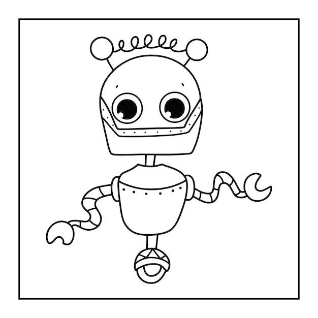 Раскраски с роботами для печати для детей