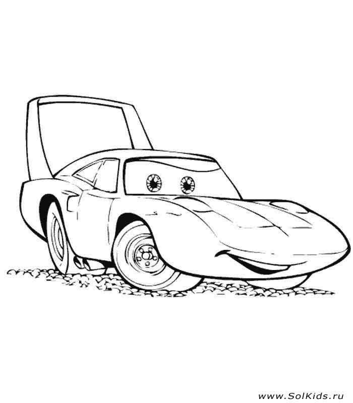 Раскраски из мультфильма Тачки (Cars) скачать своими руками