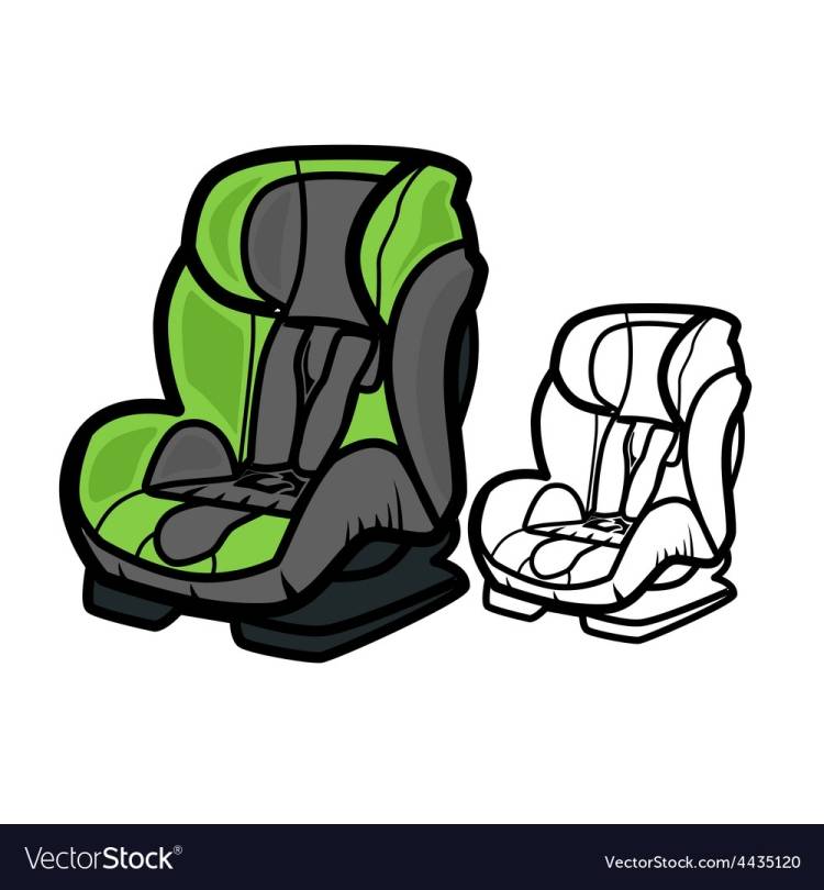 Ребенок в детском кресле рисунок
