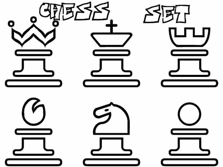 Раскраски фигур, Раскраска шахматы и шахматные фигуры