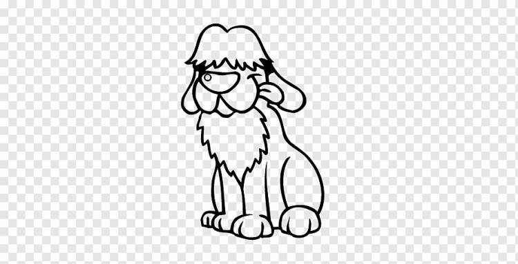 Древнеанглийская овчарка Шетландская овчарка Рисование Книжка-раскраска Живопись, живопись, белый, ребенок, млекопитающее png