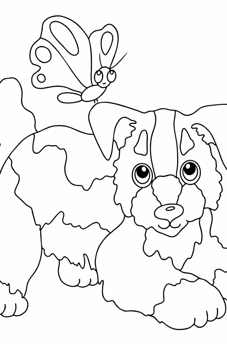 Раскраски Собака для детей