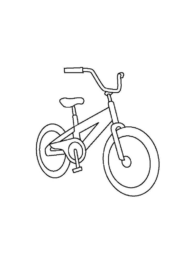 Раскраска Велосипед