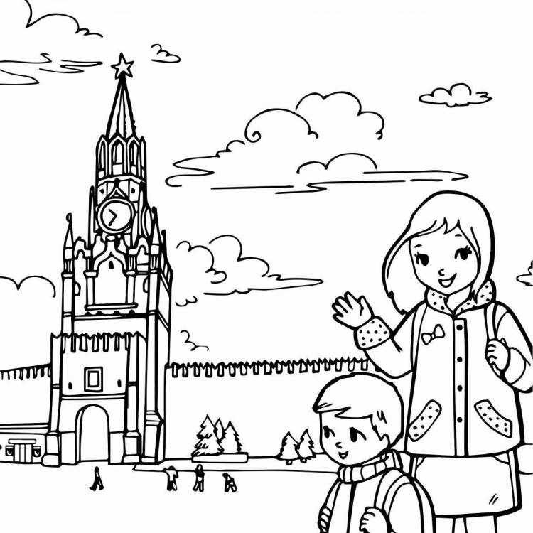 Раскраски Патриотические про россию для детей 