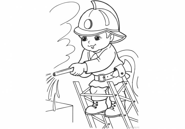 Рисунок пожарная безопасность раскраска