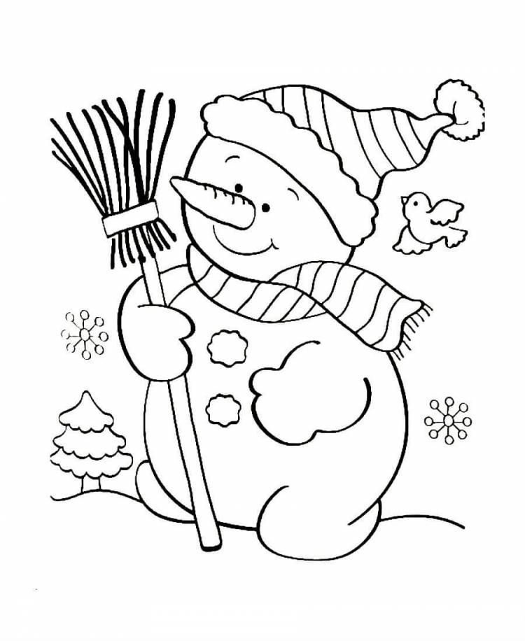 Раскраски Снеговик распечатать или скачать бесплатно в формате PDF