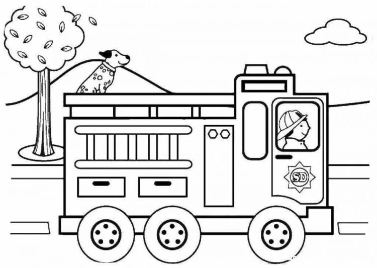 Раскраски Для детей по пожарной безопасности