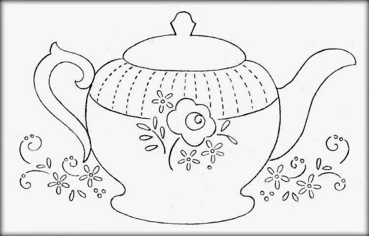 Узор для росписи чайника