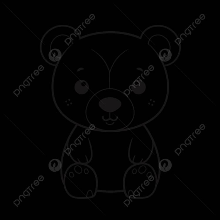 рисунок раскраски милый медведь бесплатные каракули и контурный эскиз вектор PNG , рисунок медведя, рисунок крыла, рисунок кольца PNG картинки и пнг рисунок для бесплатной загрузки