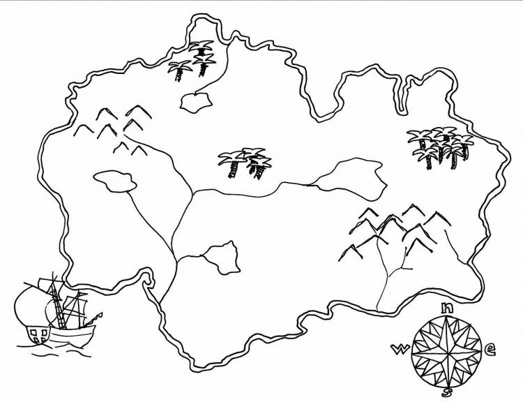 Карта Раскраска