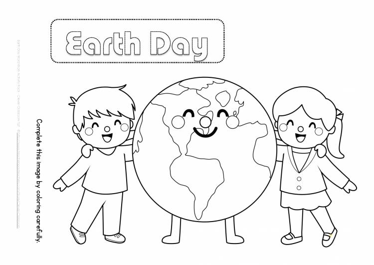 День земли раскраски для детей