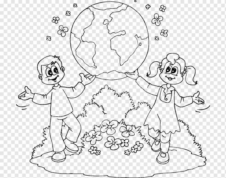 День Земли Книжка-раскраска Детская планета, земля, угол, белый, ребенок png