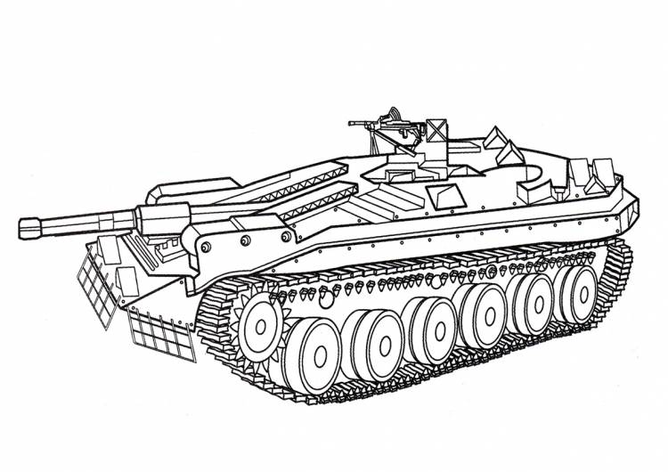 Раскраска Танк Stridsvagn