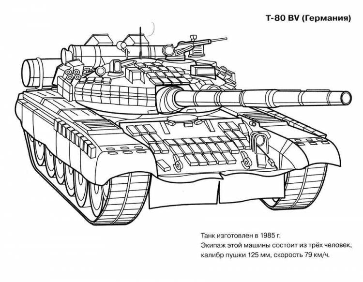 Раскраски Танки