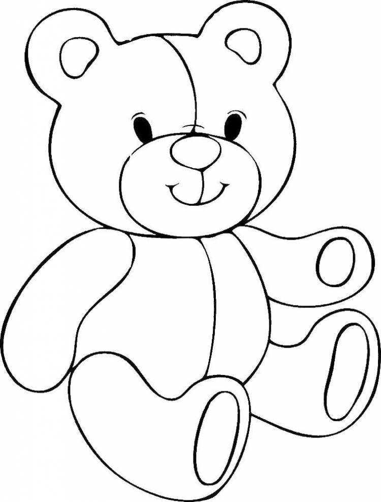 Раскраски Раскраска Игрушка медвежонок игрушки, Раскраски Раскраски для малышей