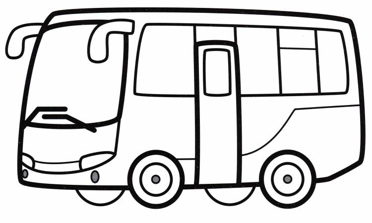 Раскраска Пассажирский автобус