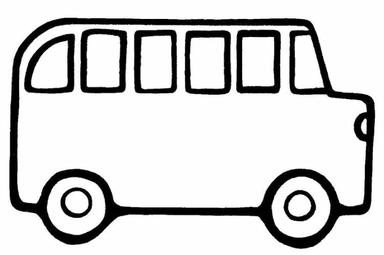 Раскраски авто, Раскраска раскраска автобус для детей Автобус