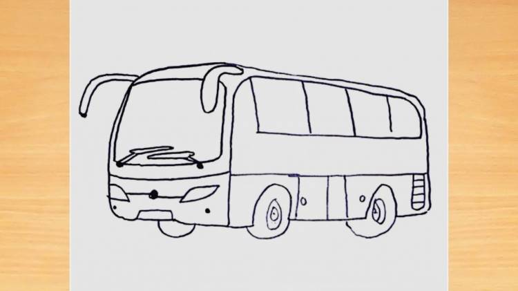 Как нарисовать автобус для детей