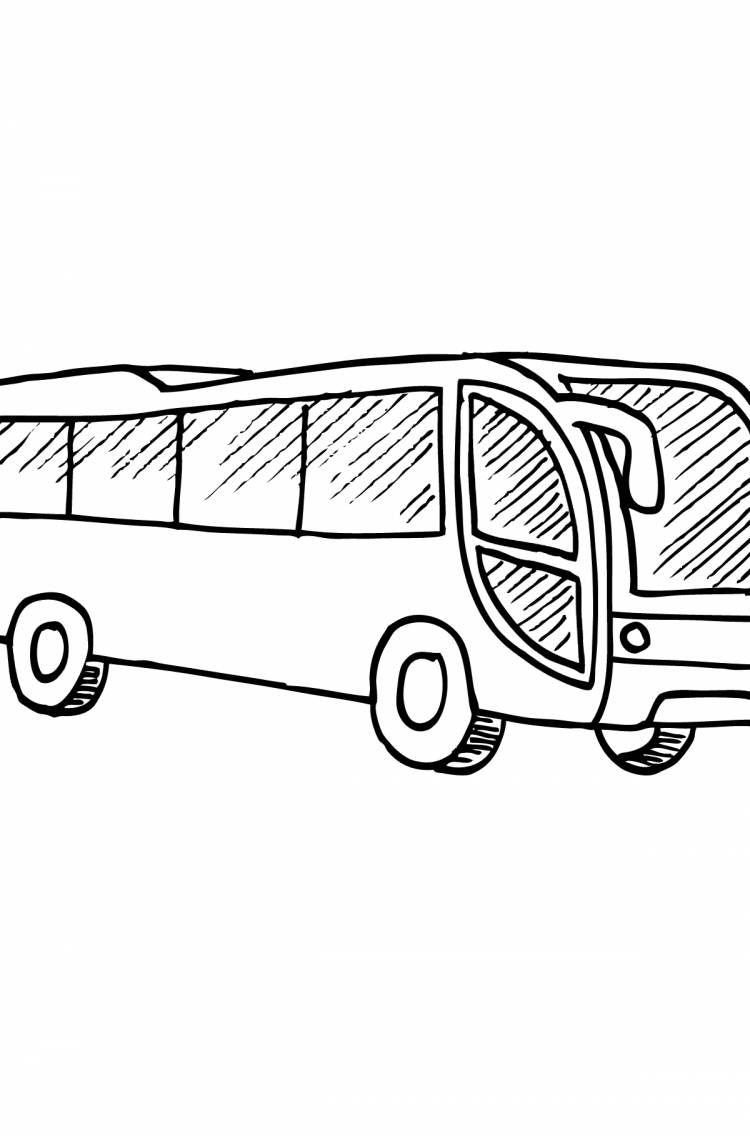 Раскраска Автобус ♥ Онлайн и Распечатать Бесплатно!