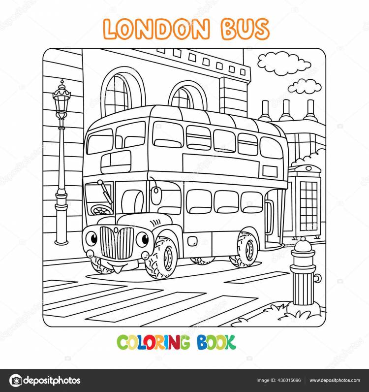 Забавный лондонский двухэтажный автобус