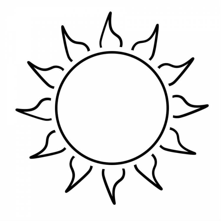 Раскраски Солнышко распечатать или скачать бесплатно в формате PDF
