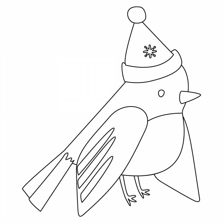 Зимняя птица Снегирь