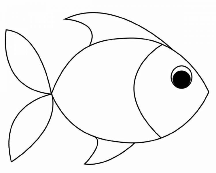 Раскраски Рыбка для детей