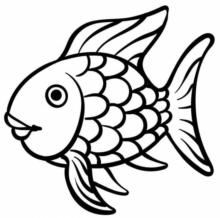 Бесплатные раскраски с рыбками для детей