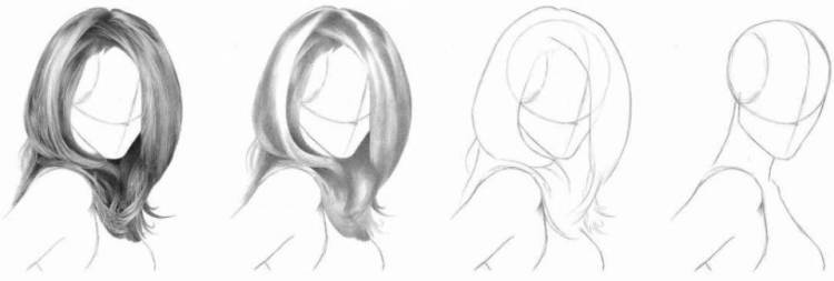 Как нарисовать реалистичные волосы в