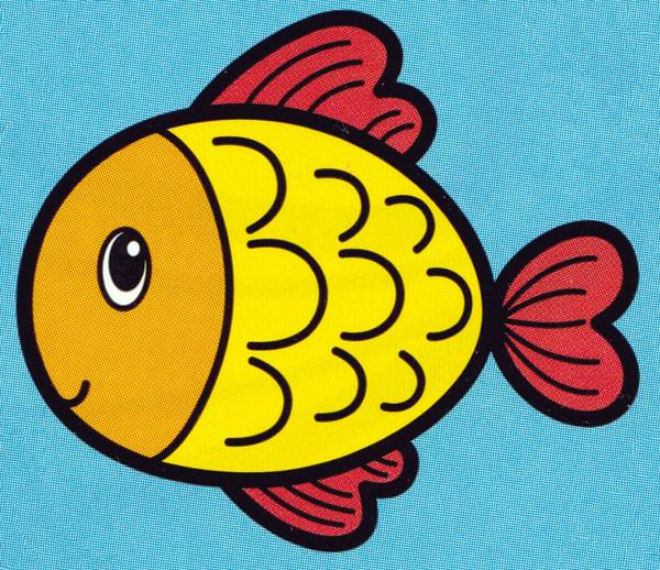 Раскраска Маленькая рыбка