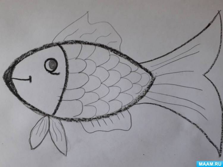 Мастер-класс по рисованию «Рыбка» 