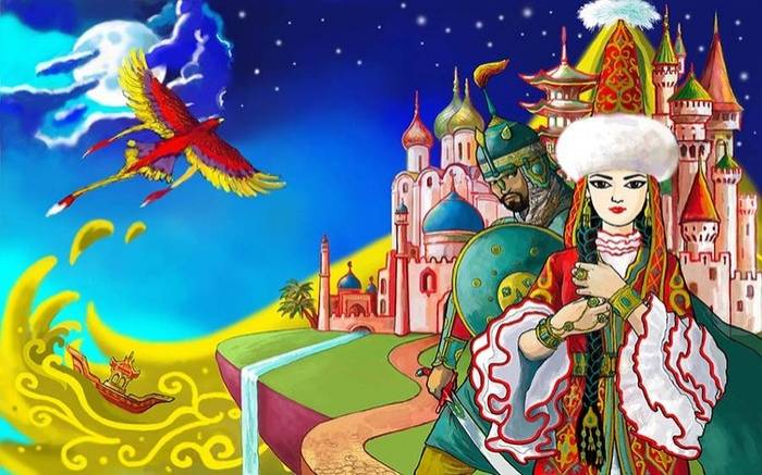 Иллюстрация Обложка amp;Казахские сказки и Сказки народов
