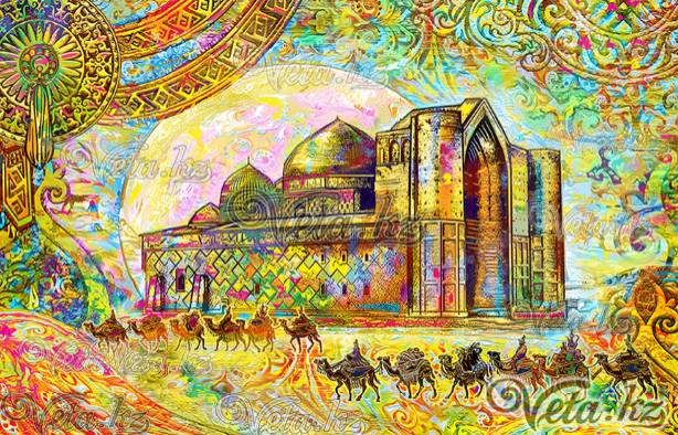 Казахские ханы, батыры и влюбленные в иллюстрациях художницы из Сочи