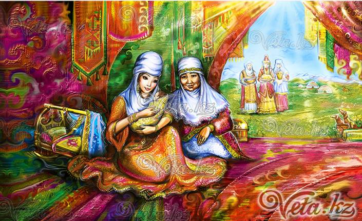 Казахские ханы, батыры и влюбленные в иллюстрациях художницы из Сочи