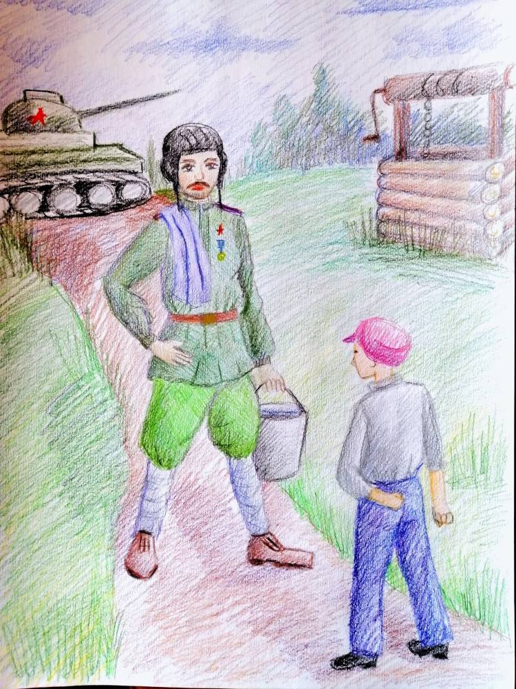 Иллюстрация к стихотворению рассказ танкиста