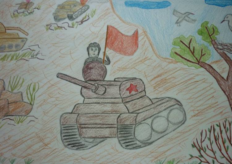 Иллюстрация к стихотворению рассказ танкиста